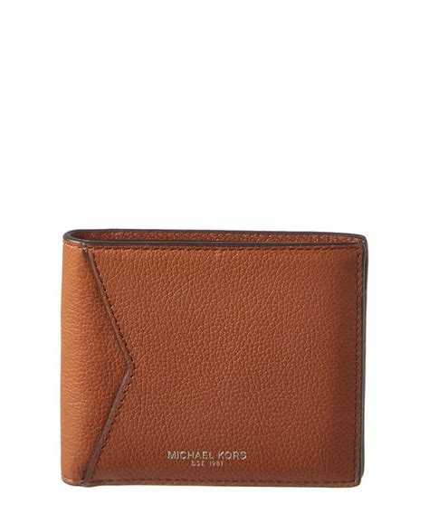 michael kors bryant cavallo pebble money clip wallet 